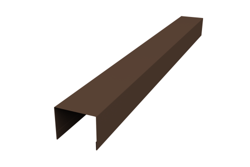 Крышка жалюзи Palermo 0,45 PE-Double RAL 8017 шоколад (3м)