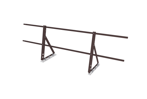 Ограждение кровельное на фальц Optima 0,65х2м RAL 8017