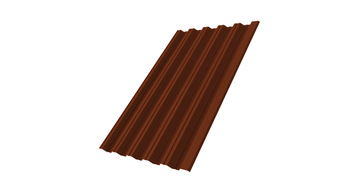 Профнастил HC35R 0,5 Satin RAL 3009 оксидно-красный